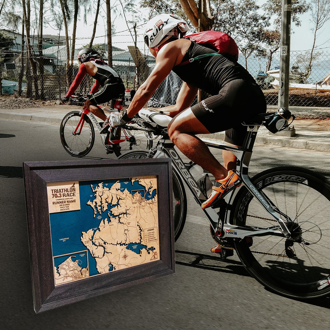 Wooden Triathlon Race Maps