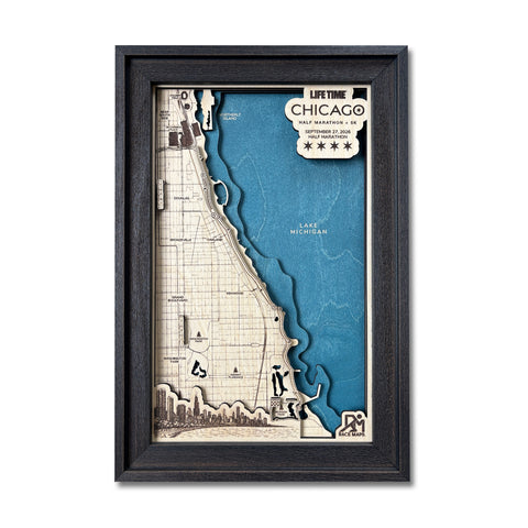 Premium 3D Life Time Chicago Half Marathon