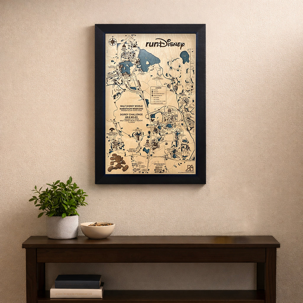 Run Disney Map Personalized runDisney® Course Map – Race Maps