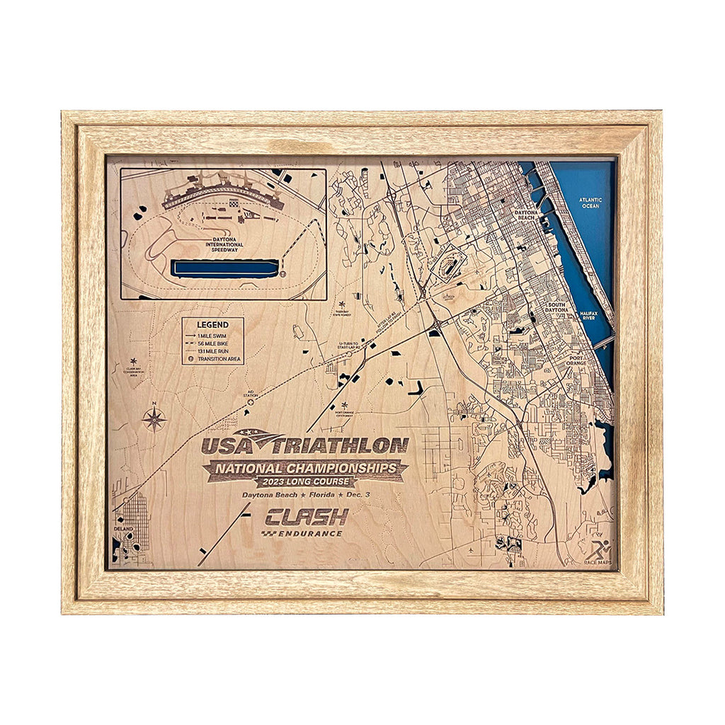 CLASH Daytona USA Triathlon National Championships – Race Maps