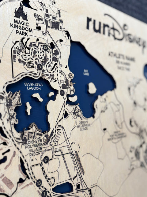 Personalized runDisney® Course Map
