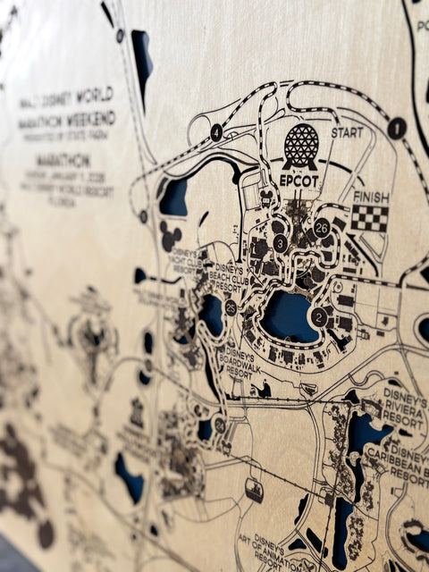 Personalized runDisney® Course Map